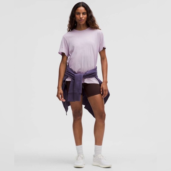 NWOT Lululemon All Yours Cotton T-Shirt - Heathered Lilac Ether 💜 - Picture 10 of 10
